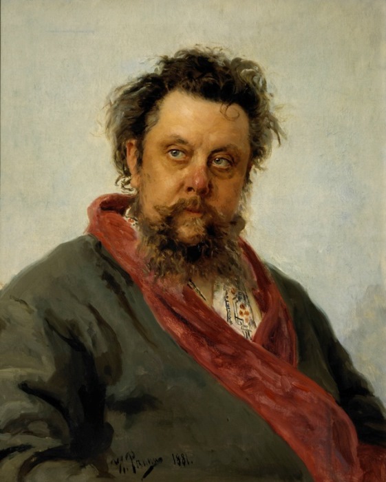 И. Репин. Портрет композитора М. П. Мусоргского, 1881
