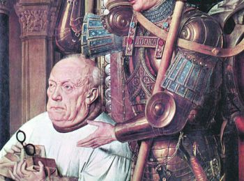 Фрагмент картины «Мадонна Каноника ван дер Пале» (Муниципальная художественная галерея, Брюгге), Ван Эйк, 1436