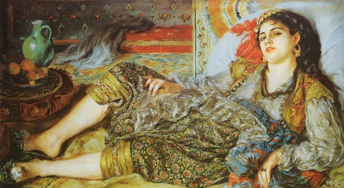 Огюст Ренуар. Одалиска (Алжирская женщина), 1870