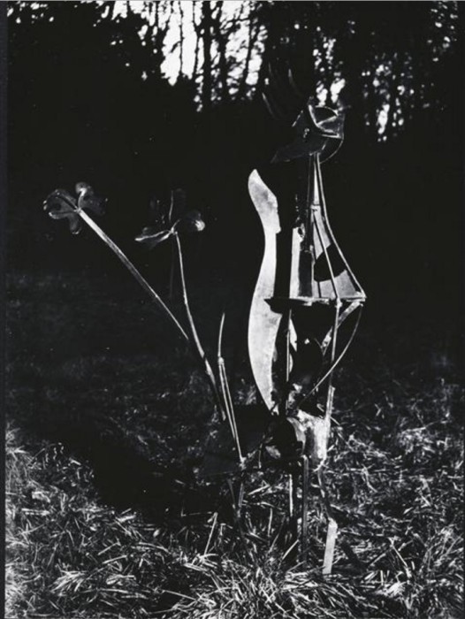 Сварная и окрашеная железная конструкция работы Пикассо. Сварная и окрашеная железная конструкция работы Пикассо.