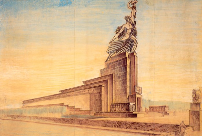 Проект советского павильона архитектора Б. Иофана | Фото: zamos.livejournal.com