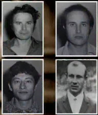 (слева направо) вверху – Владимир и Вячеслав Толстопятовы, внизу – Владимир Горшков и Сергей Самасюк…