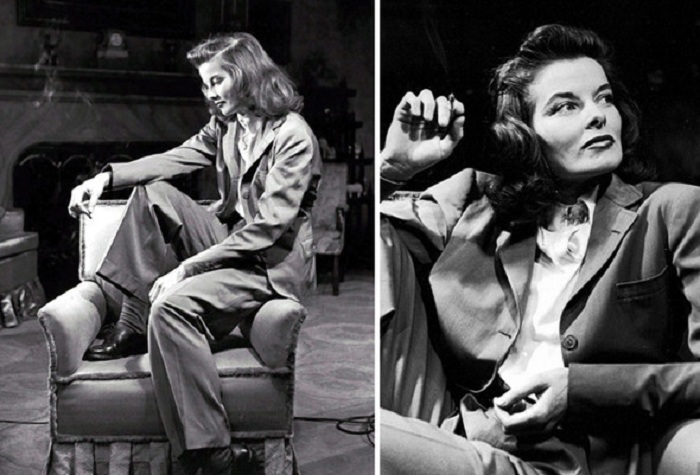 Кэтрин Хепберн в брюках. | Фото: woman.ua.