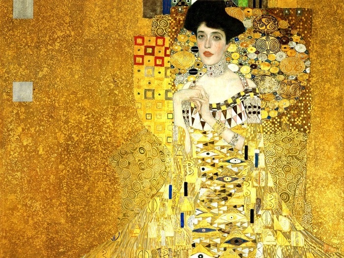 Г. Климт. Портрет Адели Блох-Бауэр I, 1907. Фрагмент | Фото: gklimt.ru Г. Климт. Портрет Адели Блох-Бауэр I, 1907. Фрагмент | Фото: gklimt.ru