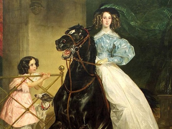 К. Брюллов. Всадница, 1832. Фрагмент | Фото: gallerix.ru К. Брюллов. Всадница, 1832. Фрагмент | Фото: gallerix.ru