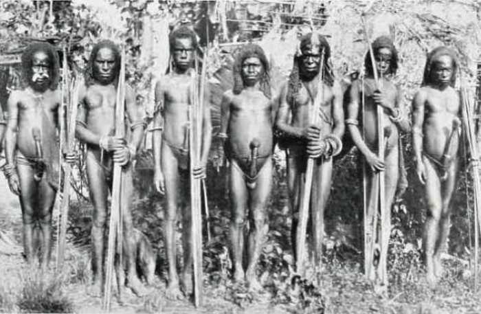 Мужчины племени Дем-стам из долины Ноголо. Мужчины племени Дем-стам из долины Ноголо.