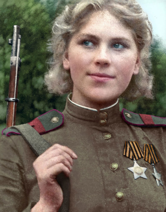 Первая женщина, которая стала кавалером Ордена Славы.
