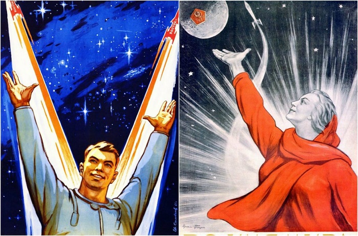 Советские космические плакаты. Советские космические плакаты.