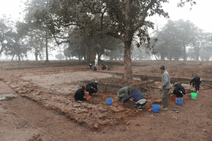 Раскопки на предполагаемой Родине Будды. Раскопки на предполагаемой Родине Будды.