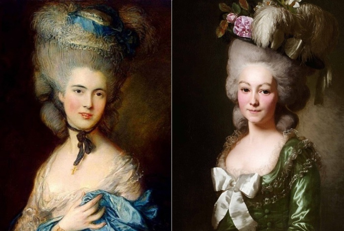 Невероятные прически дам Галантного века. Невероятные прически дам Галантного века.