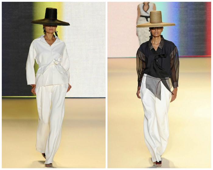 Костюмы от американского дизайнера Каролины Эррера в корейском «ковбойском» стиле. | Фото: thelisaportercollection.blogspot.com. Костюмы от американского дизайнера Каролины Эррера в корейском «ковбойском» стиле. | Фото: thelisaportercollection.blogspot.com.