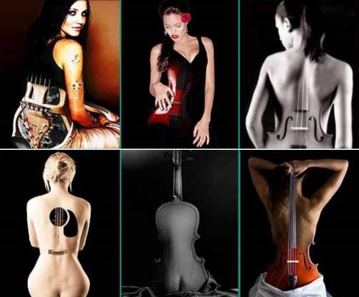 Современные вариации на тему *Скрипки Энгра* | Фото: otblesk.com Современные вариации на тему *Скрипки Энгра* | Фото: otblesk.com