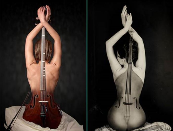 Современные вариации на тему *Скрипки Энгра* | Фото: otblesk.com Современные вариации на тему *Скрипки Энгра* | Фото: otblesk.com