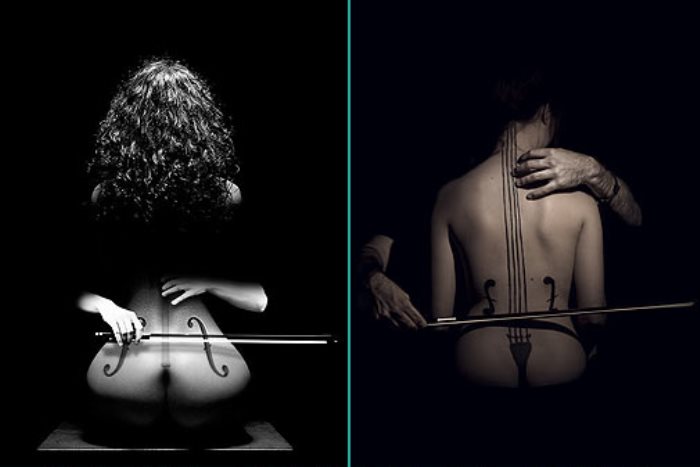 Современные вариации на тему *Скрипки Энгра* | Фото: otblesk.com Современные вариации на тему *Скрипки Энгра* | Фото: otblesk.com