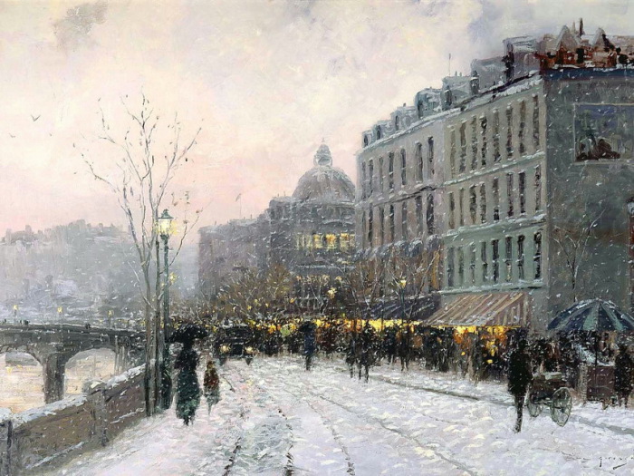 Метель. Автор: Thomas Kinkade. Метель. Автор: Thomas Kinkade.