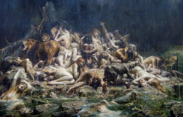 Потоп. Леон Франсуа Comerre. 1911 Потоп. Леон Франсуа Comerre. 1911