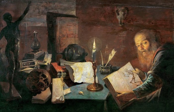 Алхимик и лекарь за работой. | Фото: philologist.livejournal.com.