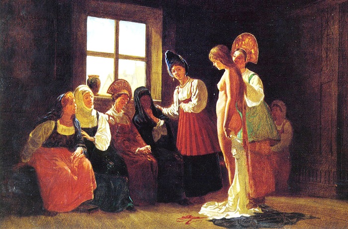 Смотрины невесты. Мясоедов Г.Г. 2-я пол XIX в. Смотрины невесты. Мясоедов Г.Г. 2-я пол XIX в.