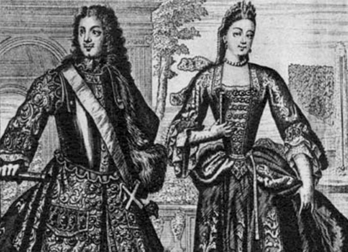 Неизвестный художник. Портрет Петра I и Екатерины I | Фото: aria-art.ru Неизвестный художник. Портрет Петра I и Екатерины I | Фото: aria-art.ru