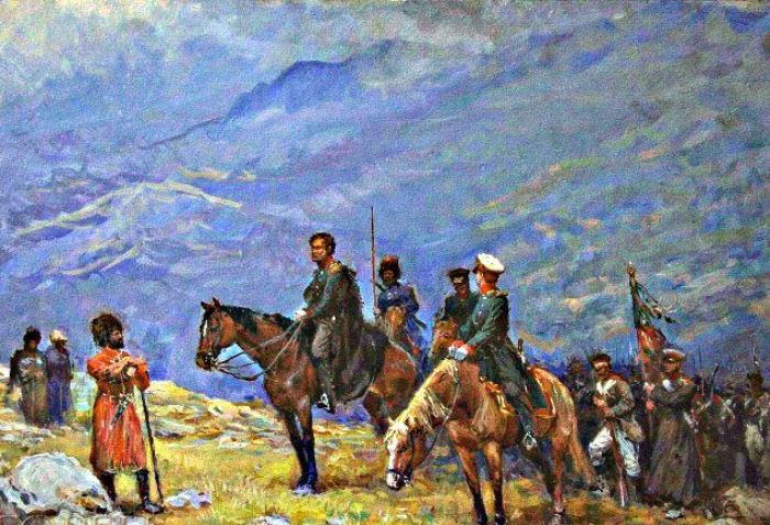 В. Выборжанин. Ермолов на Кавказе | Фото: gorets-media.ru В. Выборжанин. Ермолов на Кавказе | Фото: gorets-media.ru