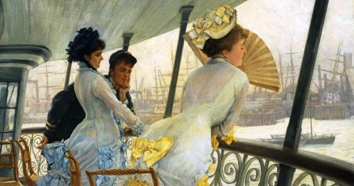 На галерее корабля HMS «Калькутта». Джеймс Тиссо, 1877 год. На галерее корабля HMS «Калькутта». Джеймс Тиссо, 1877 год.