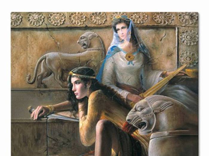 Апраник - предводительница сасанидов. | Фото: allday.com. Апраник - предводительница сасанидов. | Фото: allday.com.