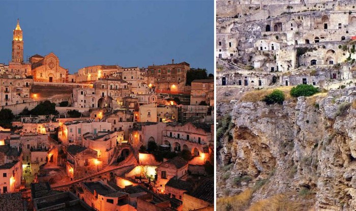 Древний город Матера - один из первых населенных пунктов в Италии.