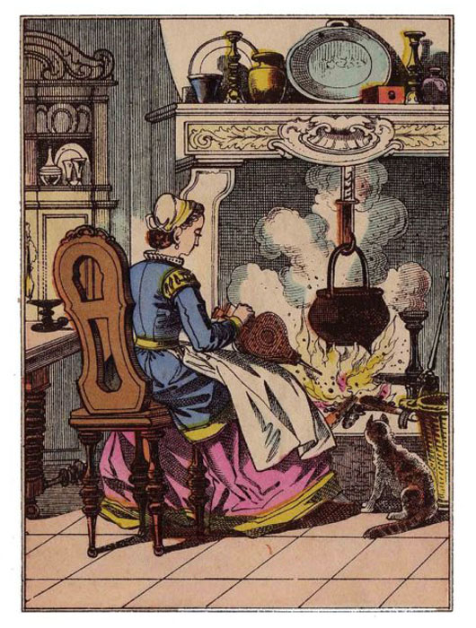 Иллюстрация к французской сказке XIX век.