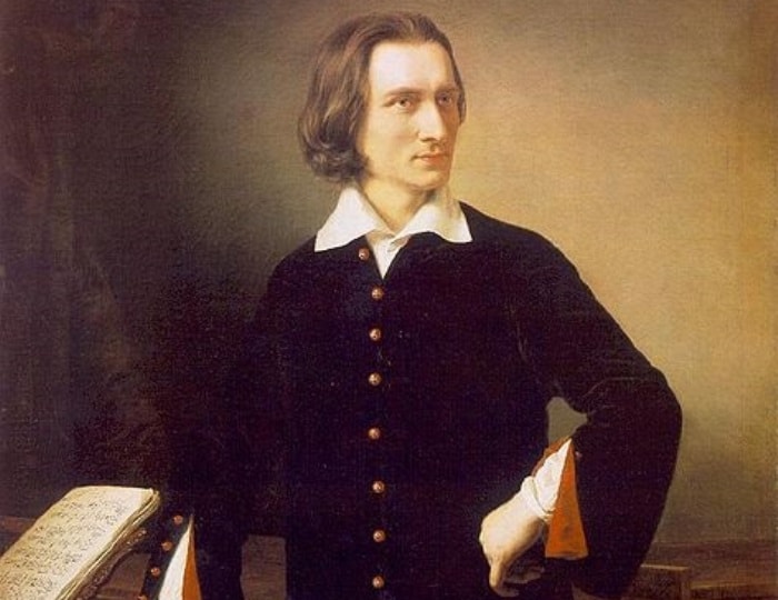 М. Барабаш. Портрет Ференца Листа, 1847. Фрагмент | Фото: akmar.info М. Барабаш. Портрет Ференца Листа, 1847. Фрагмент | Фото: akmar.info