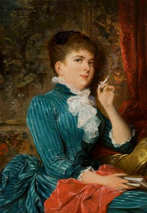 В викторианскую эпоху курение считалось полезным для здоровья. Худ. Карл Швенингер. | Фото: img1.liveinternet.ru. В викторианскую эпоху курение считалось полезным для здоровья. Худ. Карл Швенингер. | Фото: img1.liveinternet.ru.