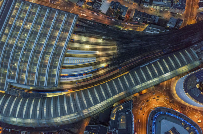 Крупная тупиковая железнодорожная станция. Крупная тупиковая железнодорожная станция.