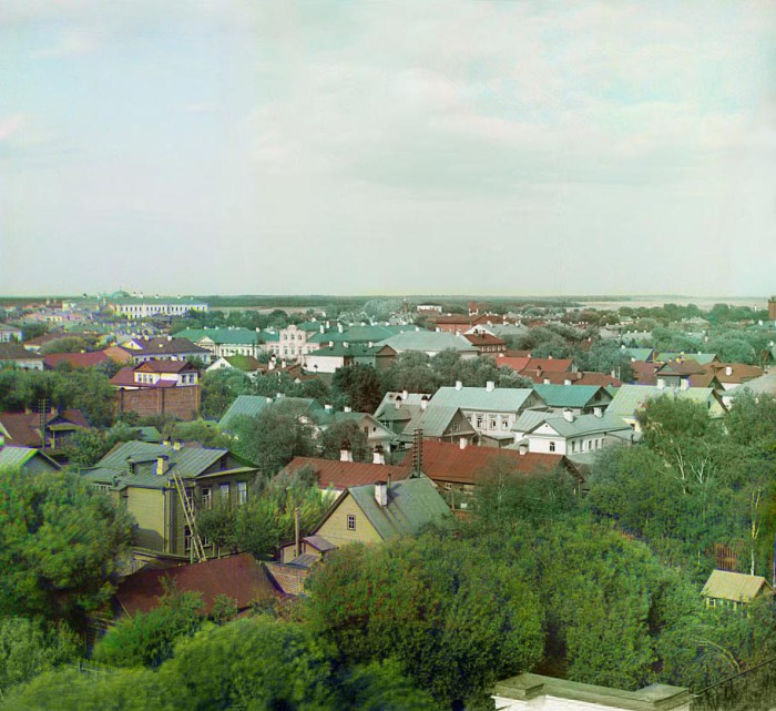Панорама города Тверь с юга.