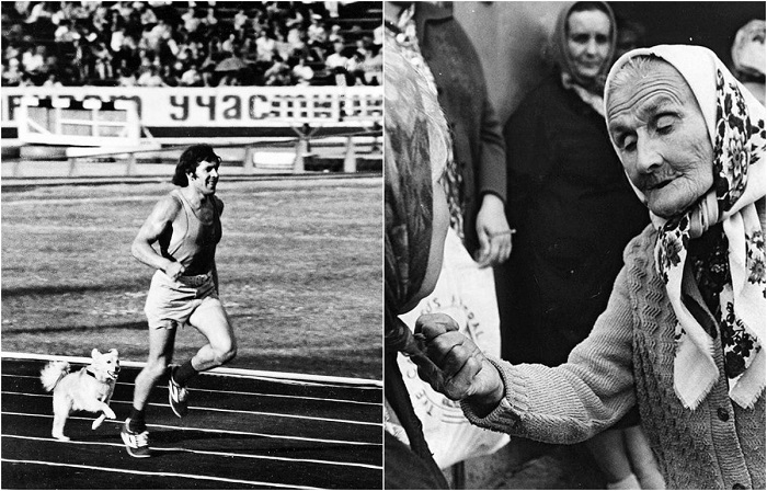 Обычные трудовые и праздничные будни советских граждан.