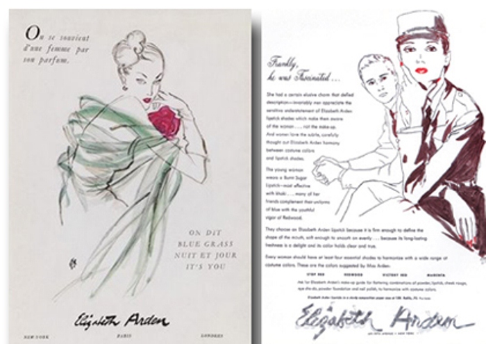 Реклама косметики Elizabeth Arden в журнале Vogue Реклама косметики Elizabeth Arden в журнале Vogue