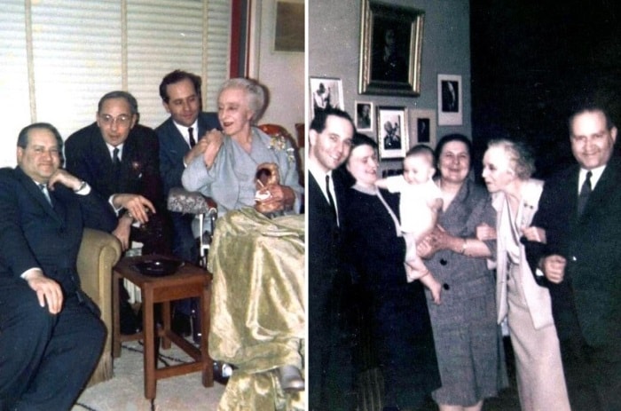 Слева – Давид Ойстрах (крайний слева) в гостях у королевы Бельгии Елизаветы, 1961. Справа – королева Бельгии Елизавета в гостях у Давида Ойстраха, 1962 | Фото: 7iskusstv.com и liveinternet.ru Слева – Давид Ойстрах (крайний слева) в гостях у королевы Бельгии Елизаветы, 1961. Справа – королева Бельгии Елизавета в гостях у Давида Ойстраха, 1962 | Фото: 7iskusstv.com и liveinternet.ru