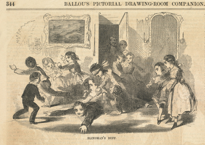 Игра в жмурки. Рисунок Хомера Уинслоу, 1857 год. | Фото: flickr.com. Игра в жмурки. Рисунок Хомера Уинслоу, 1857 год. | Фото: flickr.com.