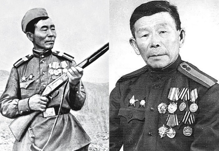 Почетный солдат Забайкальского военного округа С. Д. Номоконов | Фото: liveinternet.ru и osimira.com Почетный солдат Забайкальского военного округа С. Д. Номоконов | Фото: liveinternet.ru и osimira.com