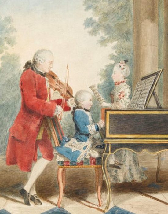 Семья Моцарта на гастролях./фото: thevintagenews.com Семья Моцарта на гастролях./фото: thevintagenews.com