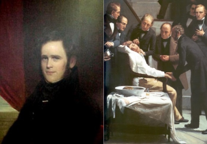 Хорас Уэллс был первым, кто применил веселящий газ в анестезии | Фото: tabula.ge и sinoemedicalassociation.org Хорас Уэллс был первым, кто применил веселящий газ в анестезии | Фото: tabula.ge и sinoemedicalassociation.org