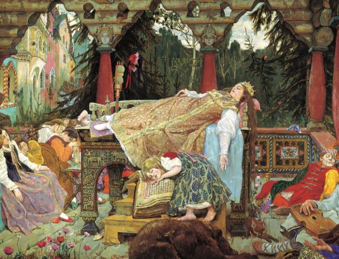 В. Васнецов. Спящая царевна, 1900-1926. Фрагмент | Фото: artchive.ru В. Васнецов. Спящая царевна, 1900-1926. Фрагмент | Фото: artchive.ru