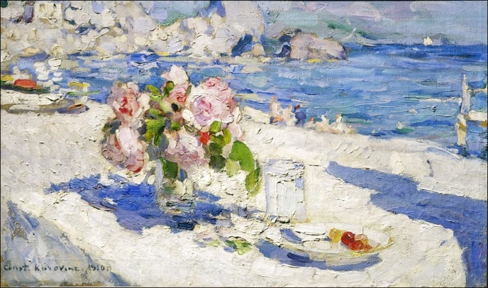 К. Коровин. На берегу моря, 1910 | Фото: liveinternet.ru