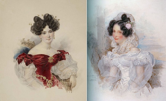 Слева: Портрет детей Ф. Ф. Шуберта (1835) , справа: Императрица Александра Федоровна (1830-е). | Фото: liveinternet.ru. Слева: Портрет детей Ф. Ф. Шуберта (1835) , справа: Императрица Александра Федоровна (1830-е). | Фото: liveinternet.ru.