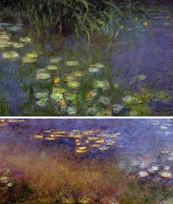 Картины Клода Моне из серии «Grandes Decorations». | Фото: boredpanda.com. Картины Клода Моне из серии «Grandes Decorations». | Фото: boredpanda.com.