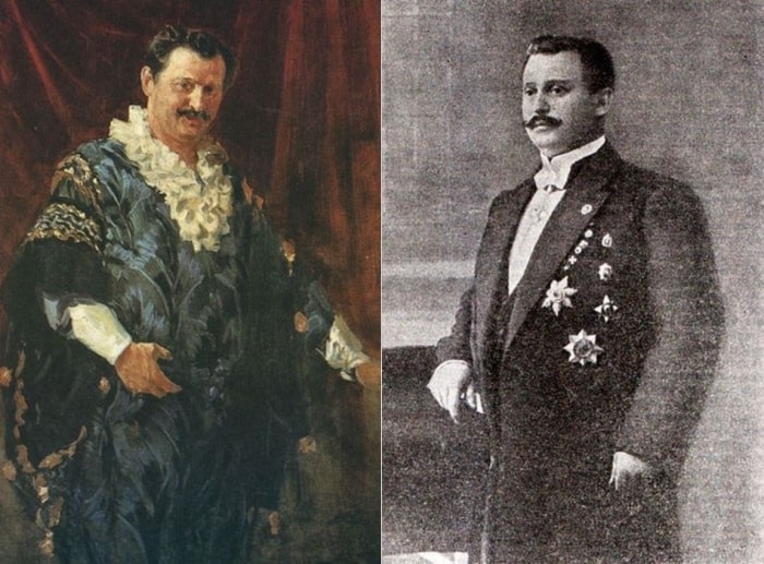 Слева – И. С. Куликов. Портрет А. Л. Дурова, 1911. Справа – А. Л. Дуров, фото | Фото: circuspedia.org Слева – И. С. Куликов. Портрет А. Л. Дурова, 1911. Справа – А. Л. Дуров, фото | Фото: circuspedia.org