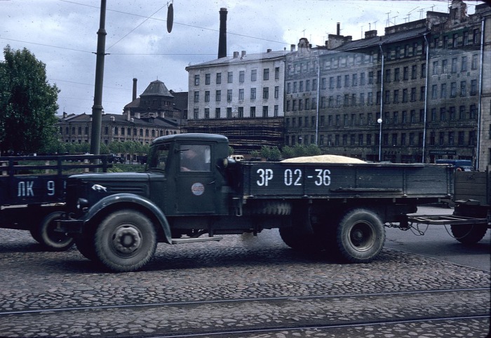Вид с Московского проспекта в сторону Обводного канала и Заозерной улицы. СССР, Ленинград, 1959 год. Вид с Московского проспекта в сторону Обводного канала и Заозерной улицы. СССР, Ленинград, 1959 год.