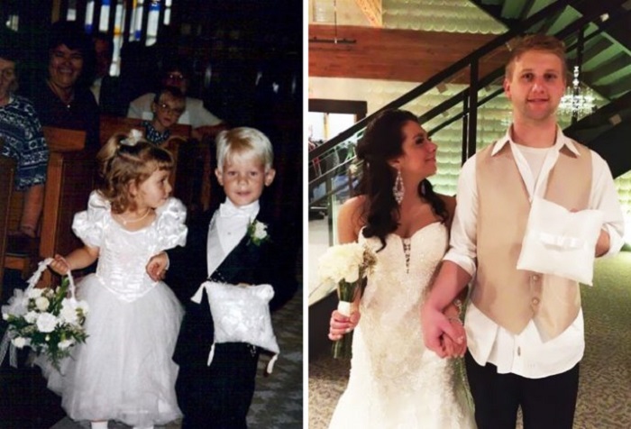 Они прошли путь к алтарю ещё детьми. Они прошли путь к алтарю ещё детьми.