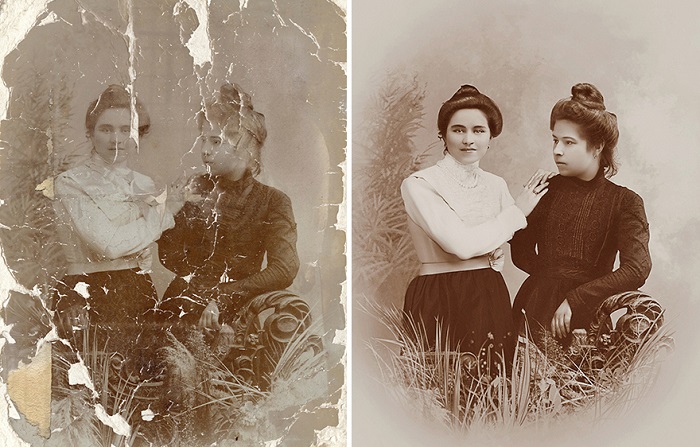 Возвращая прошлое: восстановленные фотографии Татьяны Дьяченко. Возвращая прошлое: восстановленные фотографии Татьяны Дьяченко.