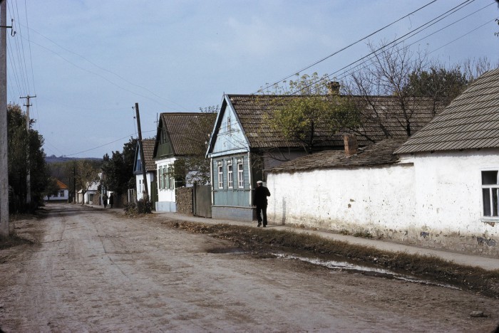 Типичные дома в колхозе к югу от Ростова-на-Дону. СССР, Ростовская область, 1975 год.