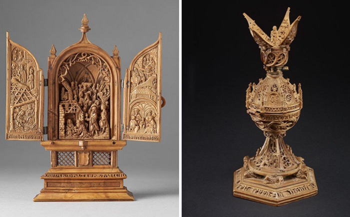 Миниатюра, вырезанная из дерева голландскими мастерами. Миниатюра, вырезанная из дерева голландскими мастерами.