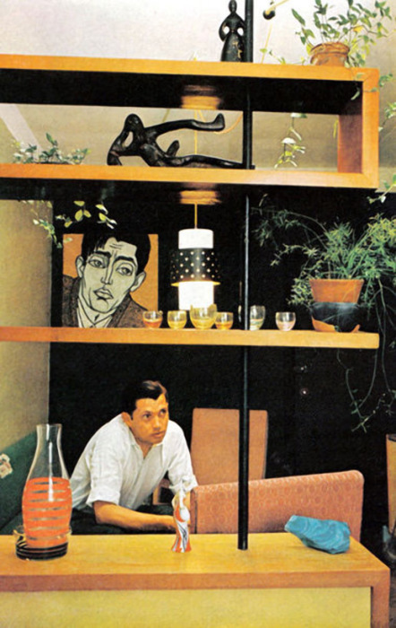 Роберт Рождественский в своей квартире. Роберт Рождественский в своей квартире.